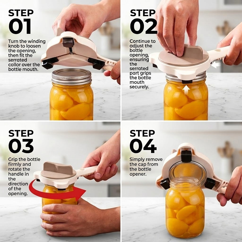 Girenavo® 4-in-1 Multi Jar Opener