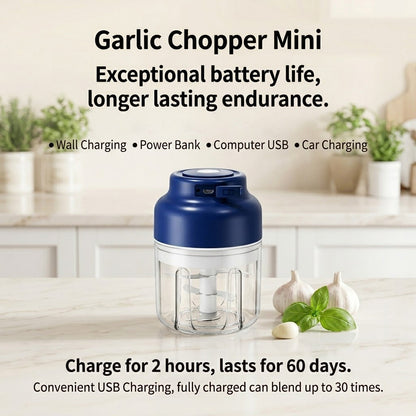 Girenavo®Electric Garlic Chopper Mini